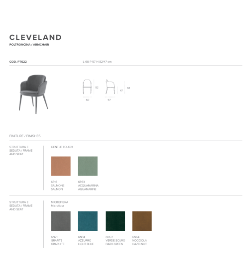 Poltrona Cleveland TARGET POINT | BHOME by Arredi Barbàra