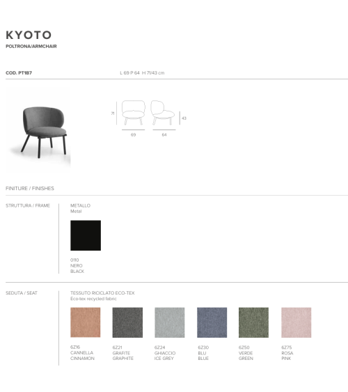 Poltrona Kyoto TARGET POINT | BHOME by Arredi Barbàra