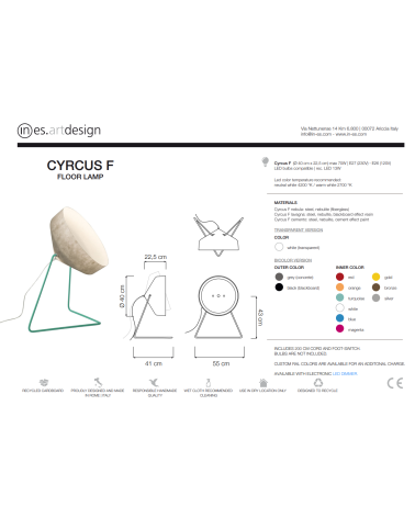 Lámpara de pie Cyrcus F Nebula IN-ES.ARTDESIGN | BHOME by Arredi Barbàra