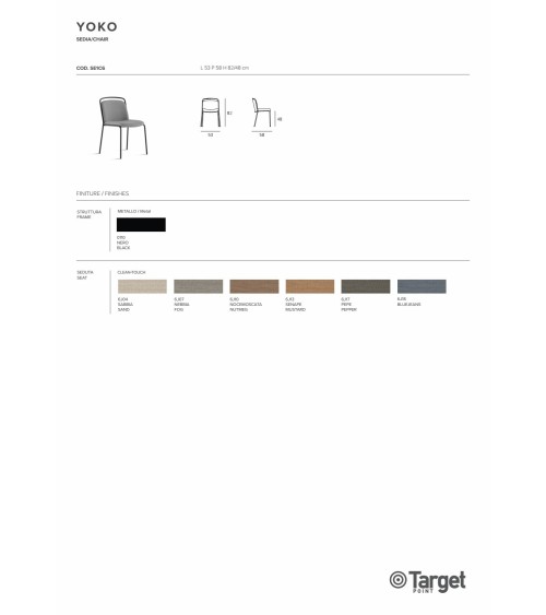 Sedia Yoko – Target Point | Bhome by Arredi Barbàra