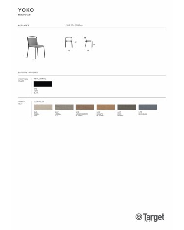 Chaise Yoko – Target Point | Bhome by Arredi Barbàra