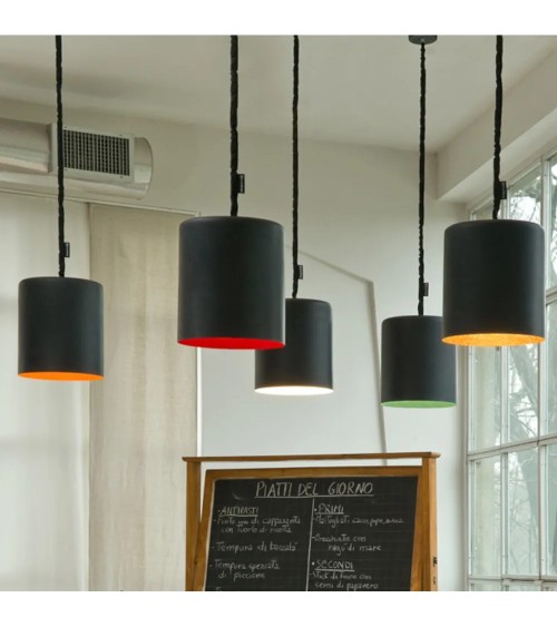 Lampada a sospensione Bin Lavagna IN-ES.ARTDESIGN | BHOME by Arredi Barbàra