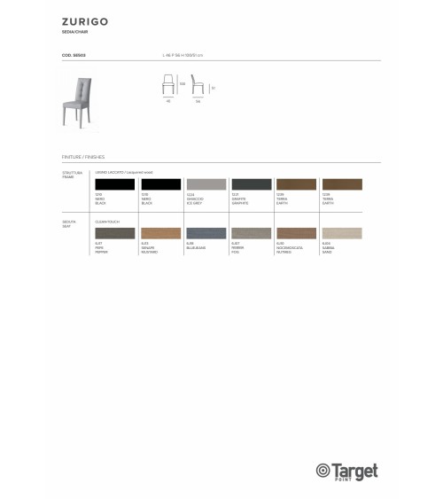 Sedia Zurigo – Target Point | Bhome by Arredi Barbàra