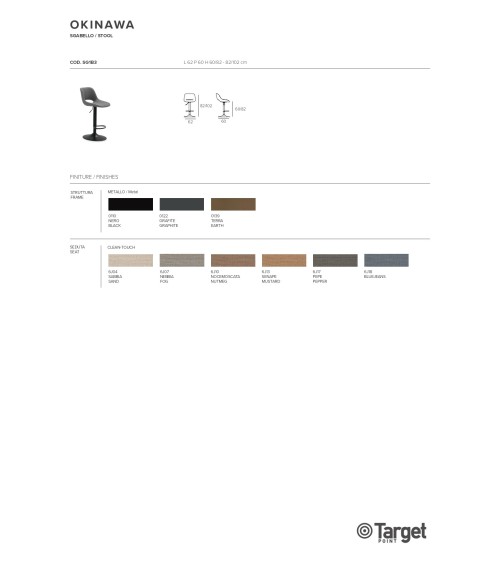 Tabouret Okinawa Target Point | Bhome by Arredi Barbàra