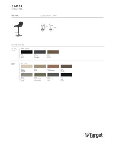 Sakai Stool Target Point | Bhome by Arredi Barbàra