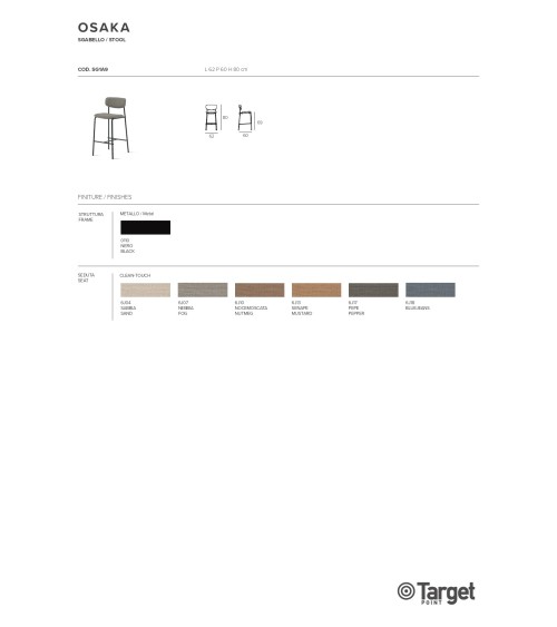 Taburete Osaka Target Point | Bhome by Arredi Barbàra