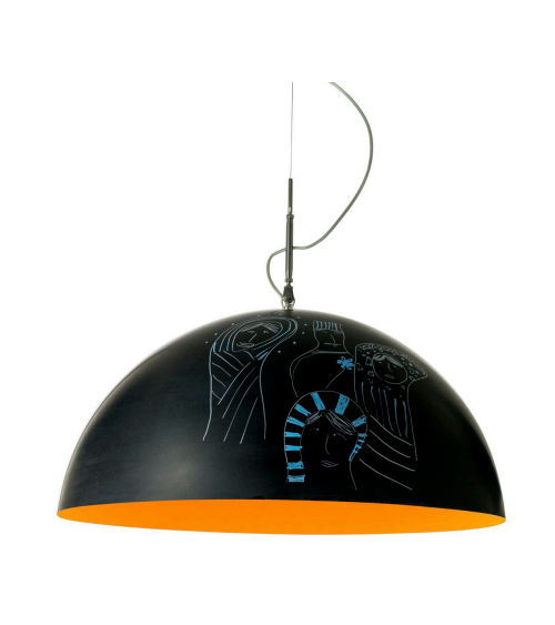 Mezza Luna Lavagna pendant lamp IN-ES.ARTDESIGN | BHOME by Arredi Barbàra