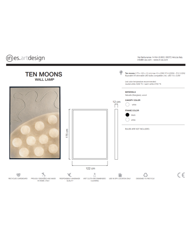 Lámpara de Pared Ten Moons – IN-ES.ARTDESIGN | BHOME