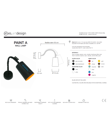 Lámpara de Mesa Paint A Lavagna – IN-ES.ARTDESIGN | BHOME