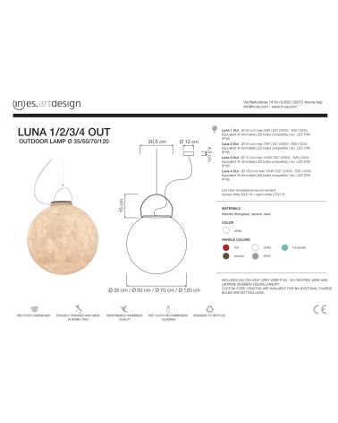 Outdoor Lampe Luna Out – IN-ES.ARTDESIGN | BHOME