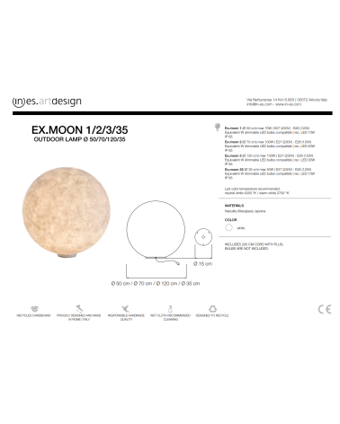 Outdoor Lamp Ex.Moon – IN-ES.ARTDESIGN | BHOME