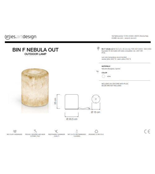 Lampe Outdoor Bin F Nebula Out – IN-ES.ARTDESIGN | BHOME