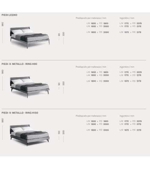 Letto Aliante 1.0 SANGIACOMO | Bhome by Arredi Barbàra