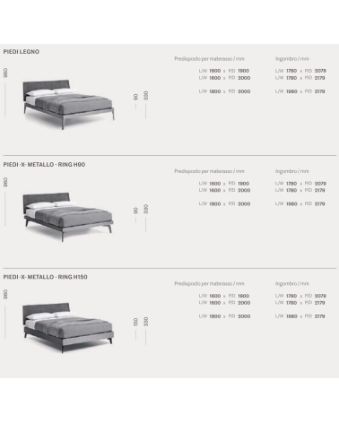 Letto Aliante 2.0 SANGIACOMO | Bhome by Arredi Barbàra