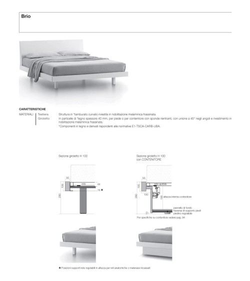 Letto Brio SANGIACOMO | Bhome by Arredi Barbàra