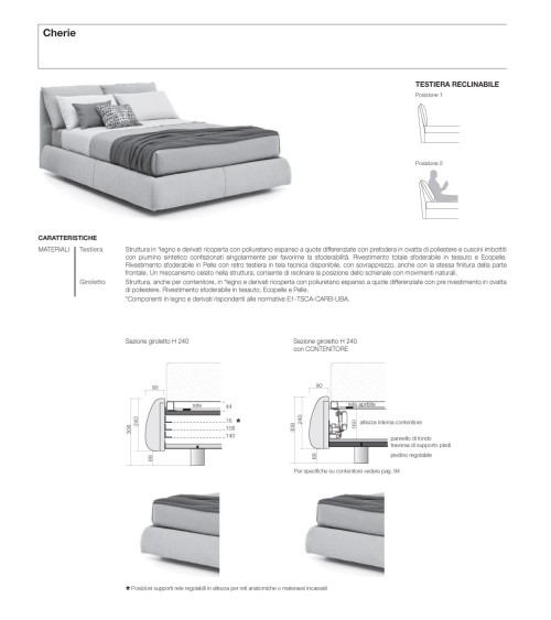 Letto Cherie SANGIACOMO | Bhome by Arredi Barbàra