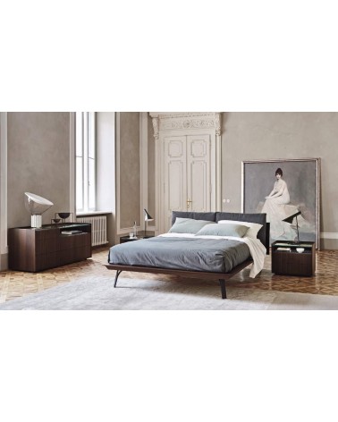 Cama Abbraccio Legno tapizada – SANGIACOMO | Bhome by Arredi Barbàra