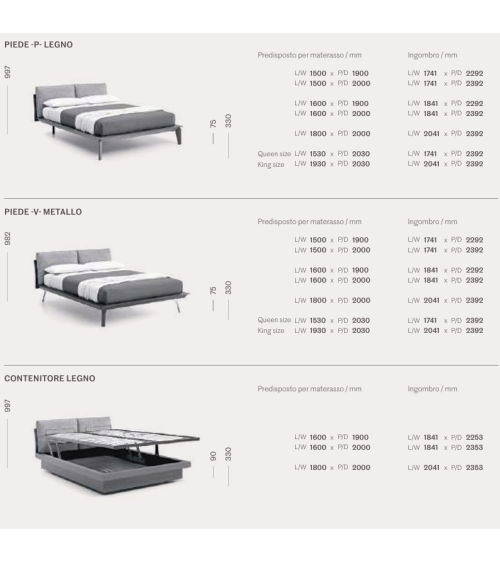 Abbraccio Legno Upholstered Bed – SANGIACOMO | Bhome by Arredi Barbàra