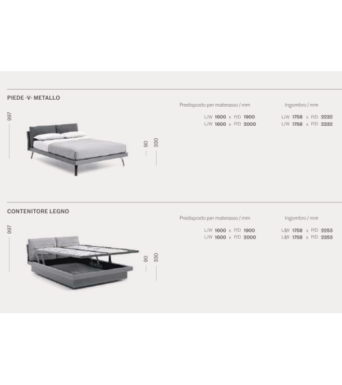 Abbraccio Graphic Gepolstertes Bett – SANGIACOMO | Bhome by Arredi Barbàra