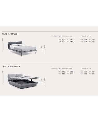Abbraccio Graphic Gepolstertes Bett – SANGIACOMO | Bhome by Arredi Barbàra