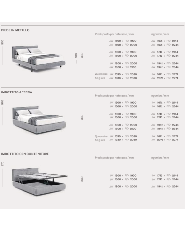 Letto Decor SANGIACOMO | Bhome by Arredi Barbàra