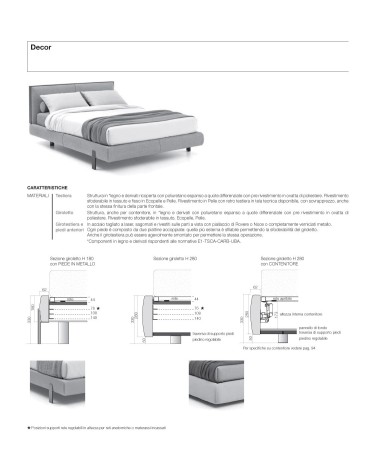 Lit Decor rembourré – SANGIACOMO | Bhome by Arredi Barbàra