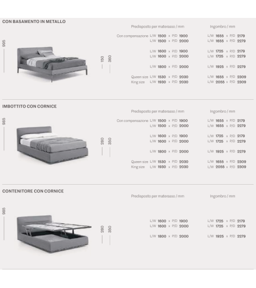 Letto Dorian SANGIACOMO | Bhome by Arredi Barbàra