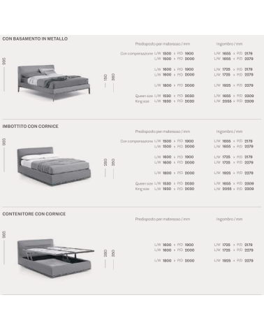 Letto Dorian SANGIACOMO | Bhome by Arredi Barbàra