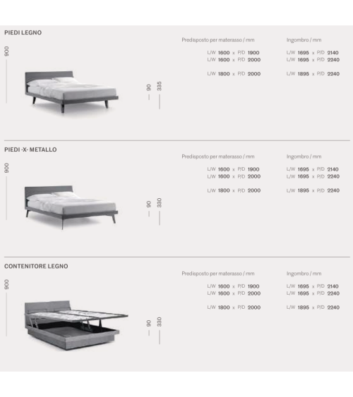 Letto Febo 1.0 SANGIACOMO | Bhome by Arredi Barbàra