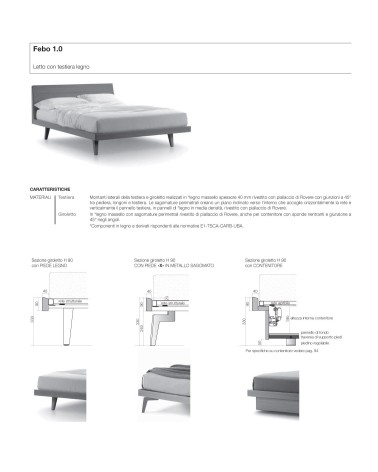 Cama Febo 1.0 – SANGIACOMO | Bhome by Arredi Barbàra
