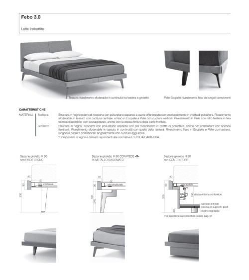 Febo 3.0 Gepolstertes Bett – SANGIACOMO | Bhome by Arredi Barbàra