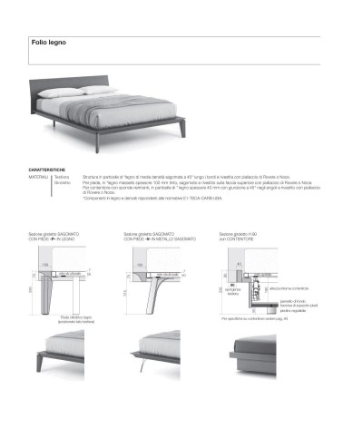 Lit Folio Legno – SANGIACOMO | Bhome by Arredi Barbàra