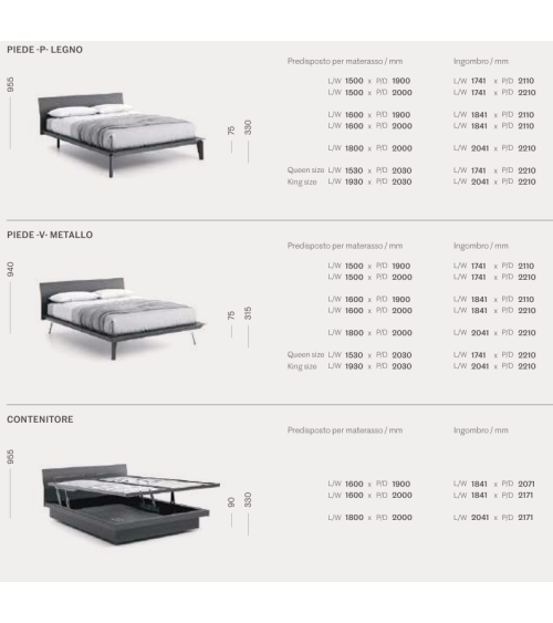 Folio Legno Bed – SANGIACOMO | Bhome by Arredi Barbàra