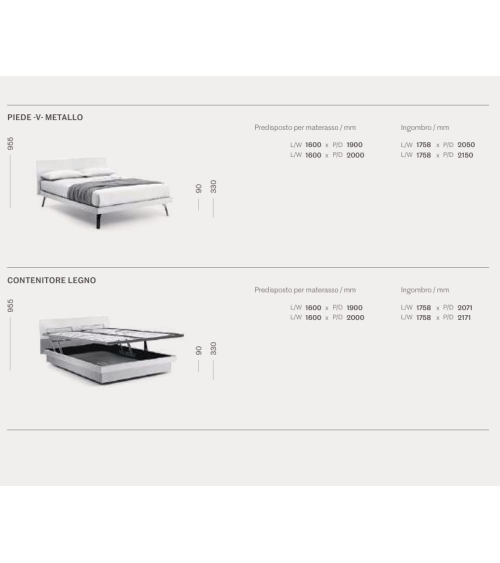 Letto Folio Graphic SANGIACOMO | Bhome by Arredi Barbàra