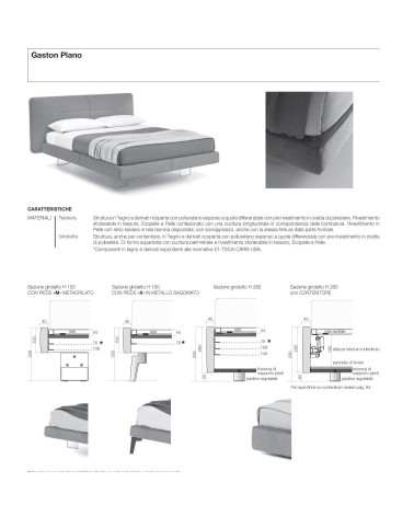 Gaston Plano Gepolstertes Bett – SANGIACOMO | BHOME by Arredi Barbàra