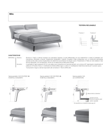 Milo Gepolstertes Bett – SANGIACOMO | BHOME by Arredi Barbàra