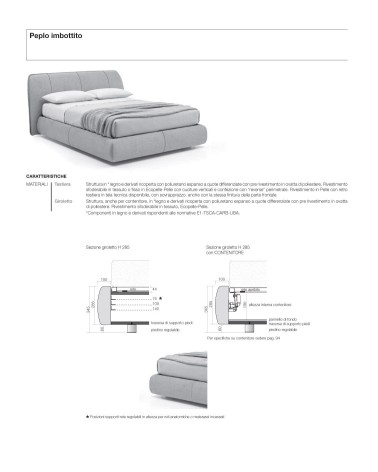 Gepolstertes Bett “Peplo” – SANGIACOMO | Bhome by Arredi Barbàra