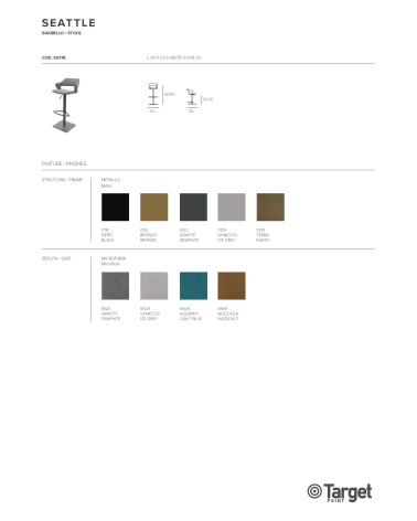 Taburete Seattle Target Point | Bhome by Arredi Barbàra