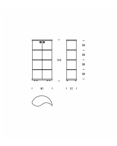 Vitrina Oregina Tonin Casa – Elegancia vertical | BHOME by Arredi Barbàra