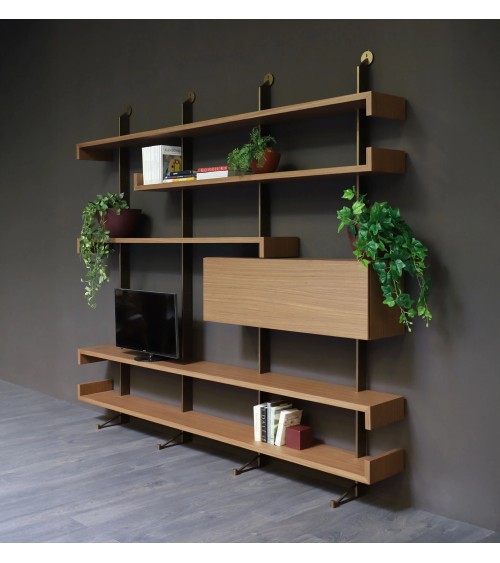 Plan Bücherregal Tonin Casa – Modulares Wandsystem | BHOME by Arredi Barbàra