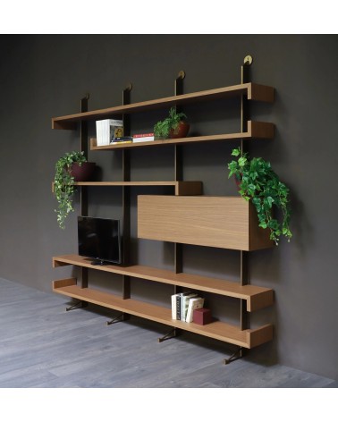 Plan Bücherregal Tonin Casa – Modulares Wandsystem | BHOME by Arredi Barbàra
