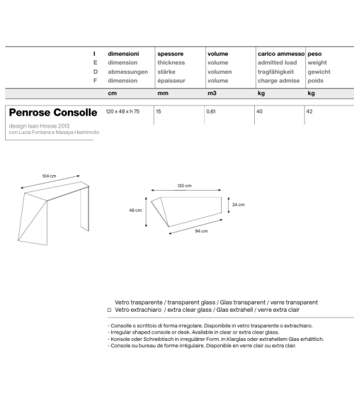 Console design Penrose Tonelli | BHOME by Arredi Barbàra