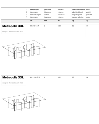 Metropolis XXL High Table Tonelli | BHOME by Arredi Barbàra
