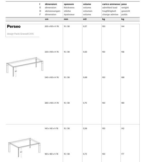 Table haute Perseo Tonelli | BHOME by Arredi Barbàra