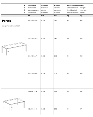 Table haute Perseo Tonelli | BHOME by Arredi Barbàra