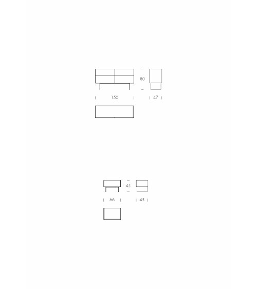Cristalia Night TONIN CASA | Designer chests of drawers and bedside tables | Bhome