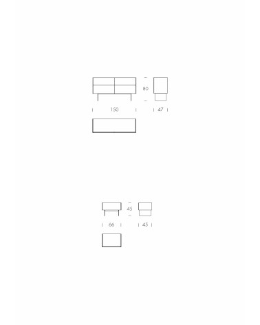 Cristalia Night TONIN CASA | Comò e comodini di design | Bhome