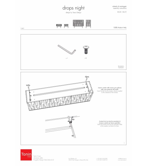 Drops Night TONIN CASA | Gruppo notte di design | Bhome