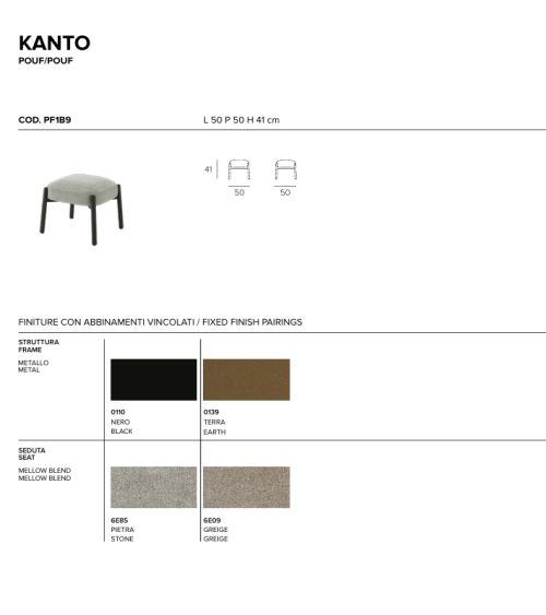 Pouf Kanto TONIN CASA | Design et confort | Bhome