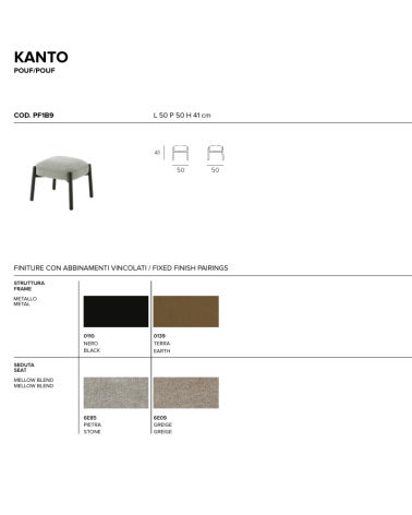 Puf Kanto TONIN CASA | Diseño y confort | Bhome